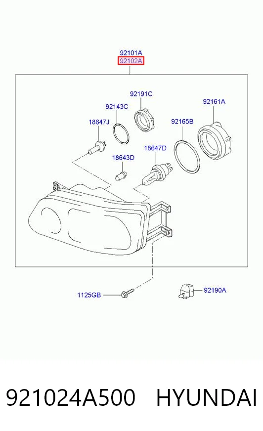 Luz direita Hyundai H-1 STAREX Starex 