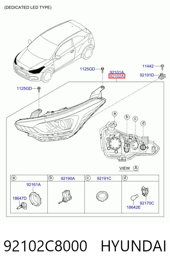 92102C8000 Hyundai/Kia