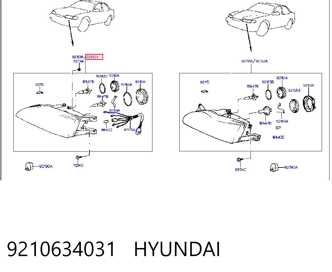 Luz direita Hyundai Sonata III Y-3 ao melhor preço