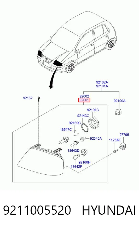 9211005520 Hyundai/Kia