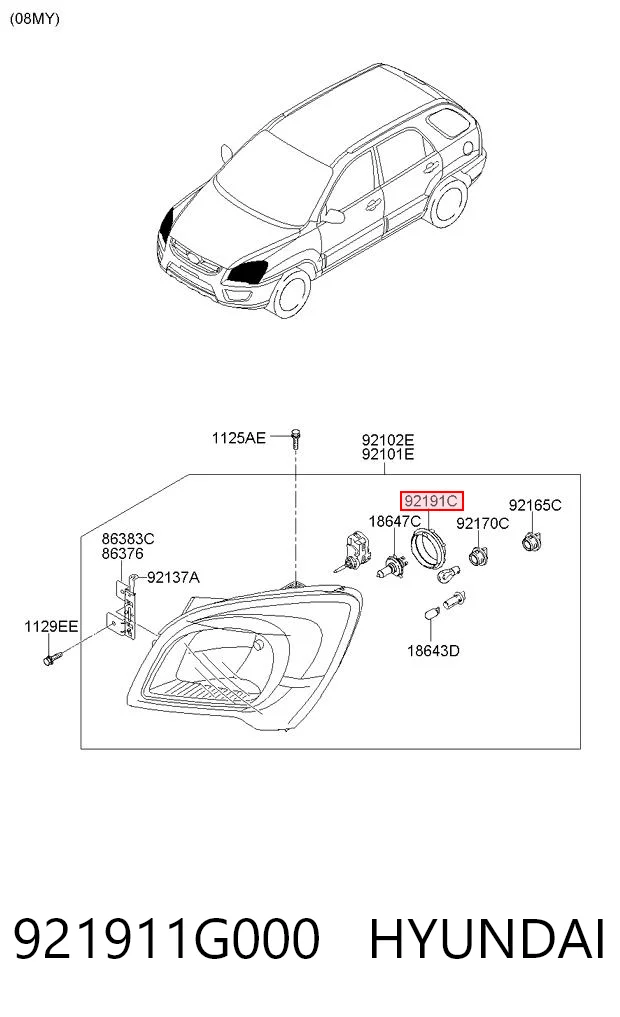 921911G000 Hyundai/Kia