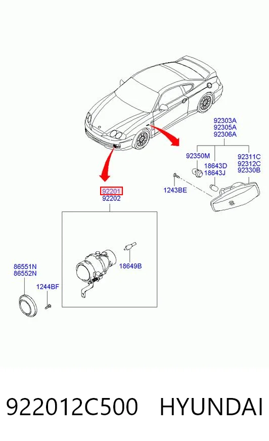 922012C500 Hyundai/Kia