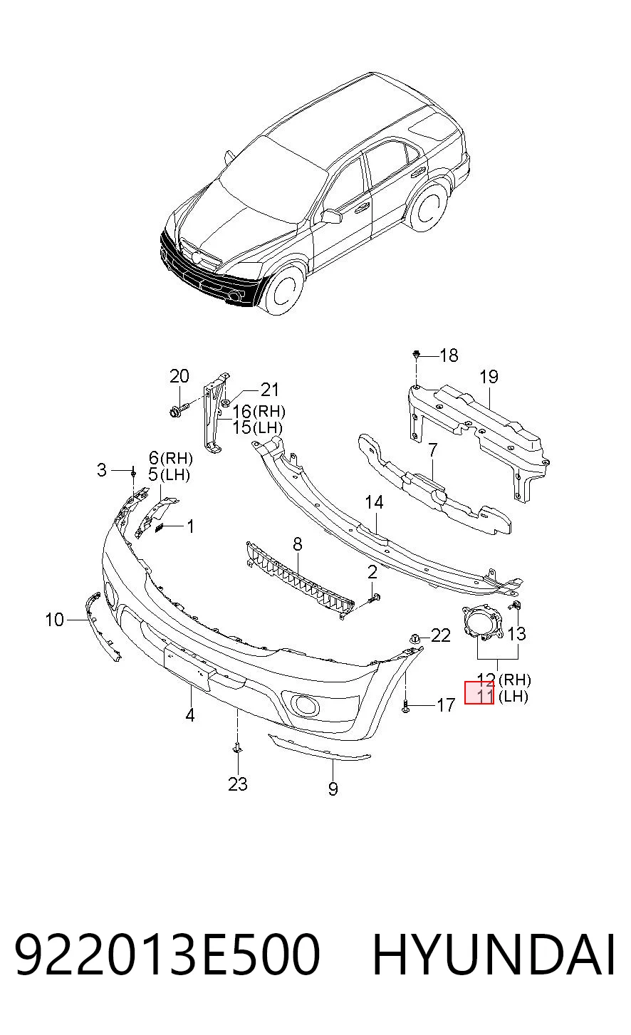 922013E500 Hyundai/Kia
