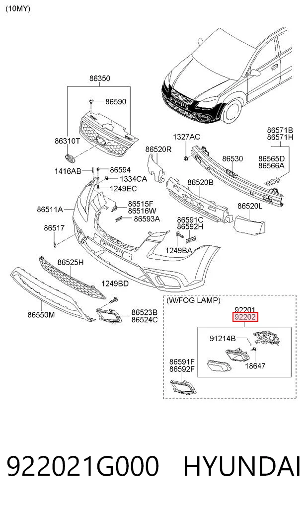 922021G000 Hyundai/Kia
