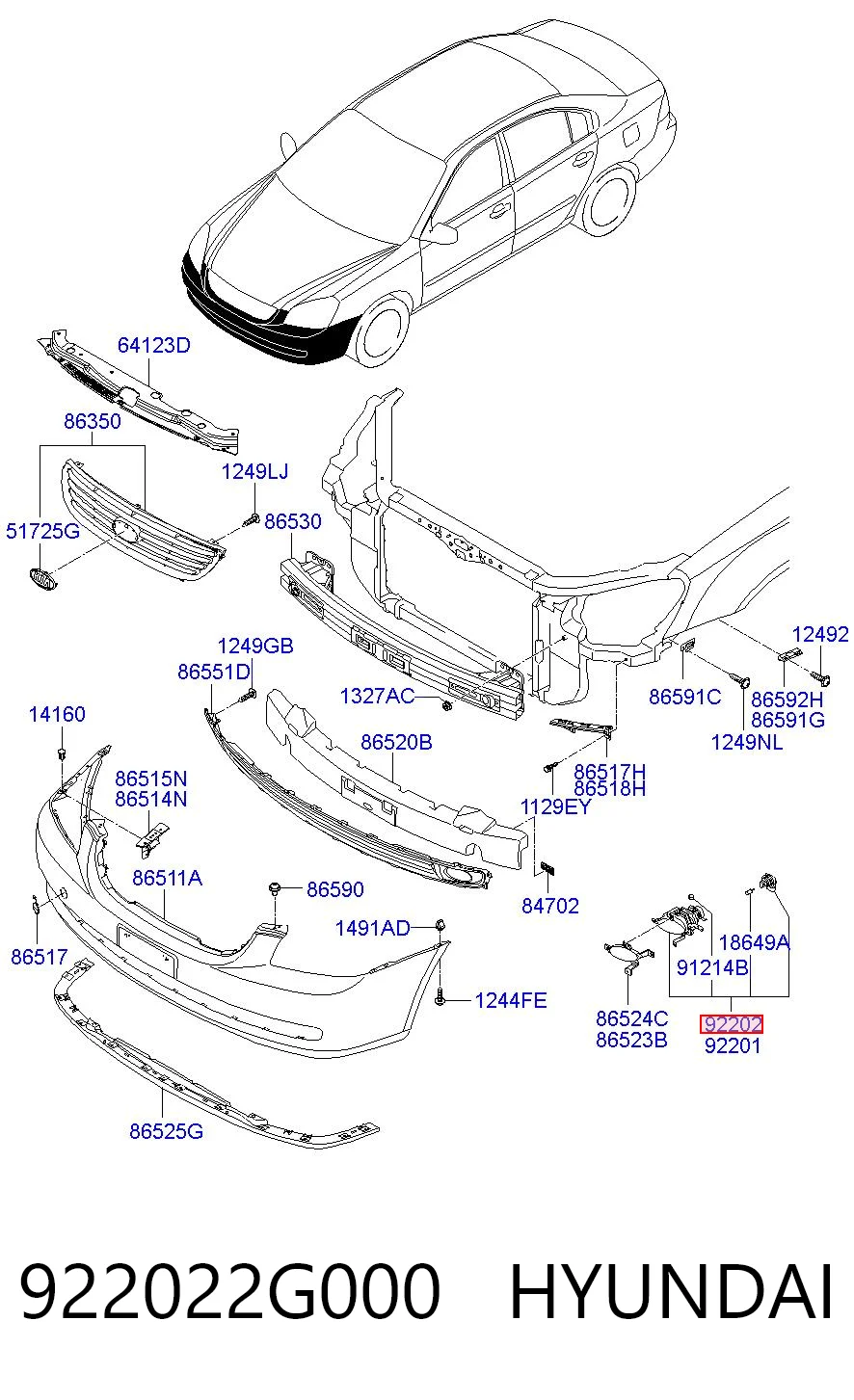 922022G000 Hyundai/Kia