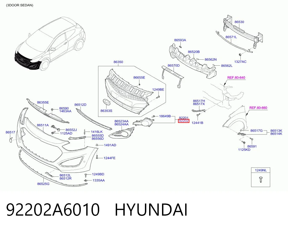 92202A6010 Hyundai/Kia