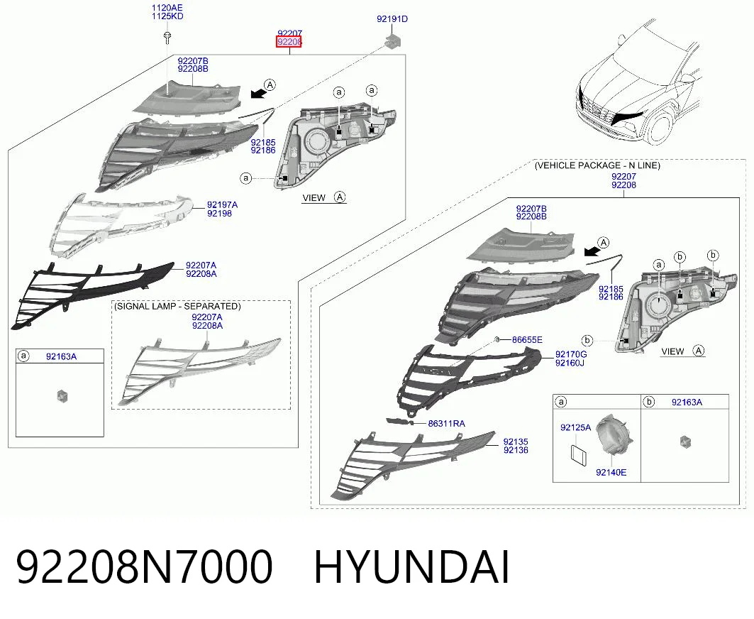 92208N7000 Hyundai/Kia