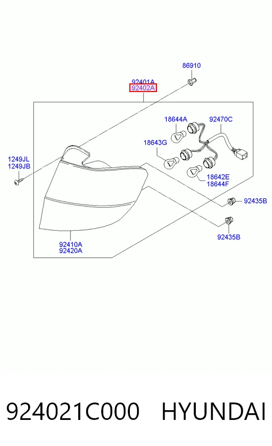 Compre Lanterna traseira direita Hyundai Getz 