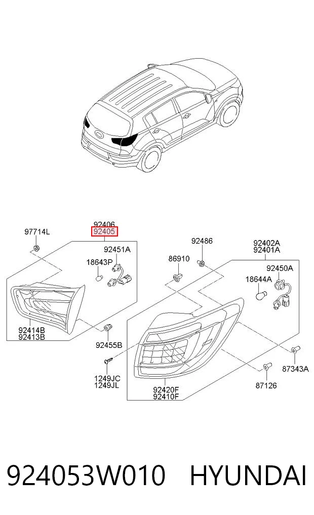 924053W010 Hyundai/Kia