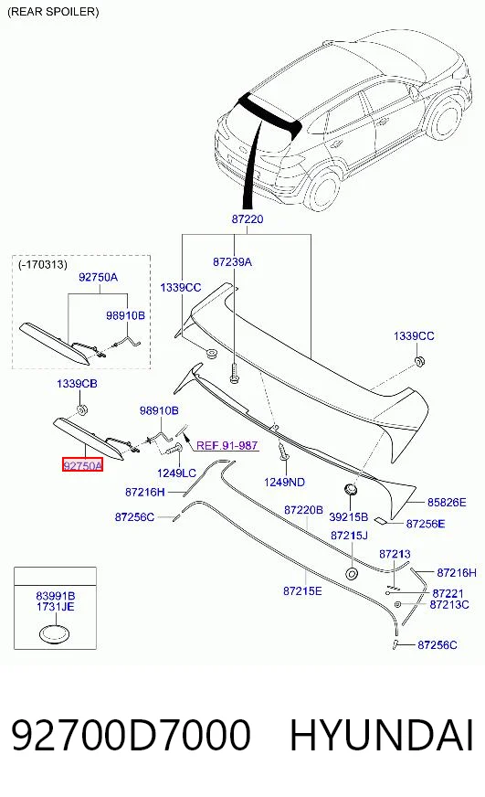 92700D7000 Hyundai/Kia