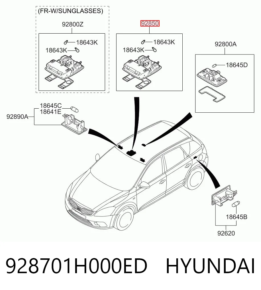 928701H000ED Hyundai/Kia