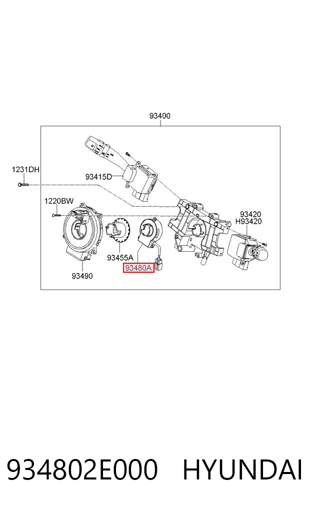 934802E000 Hyundai/Kia