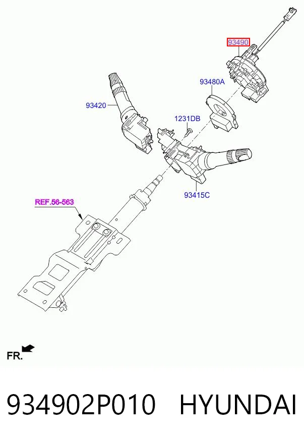 CCSHY1J500 Goodway Anel AIRBAG de contato, cabo plano do volante
