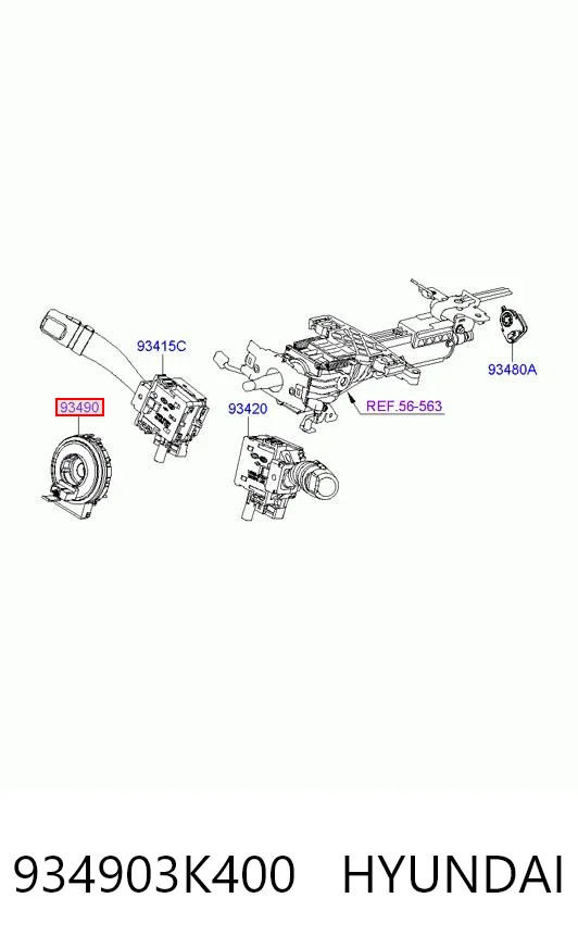 Anel AIRBAG de contato, cabo plano do volante Hyundai Sonata V NF ao melhor preço