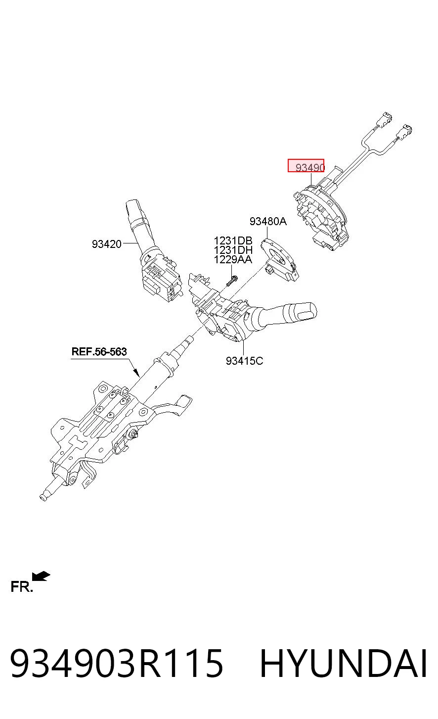 934903R115 Hyundai/Kia