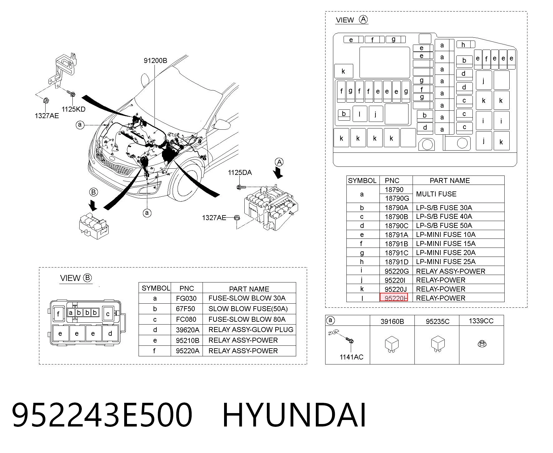 952243E500 Hyundai/Kia