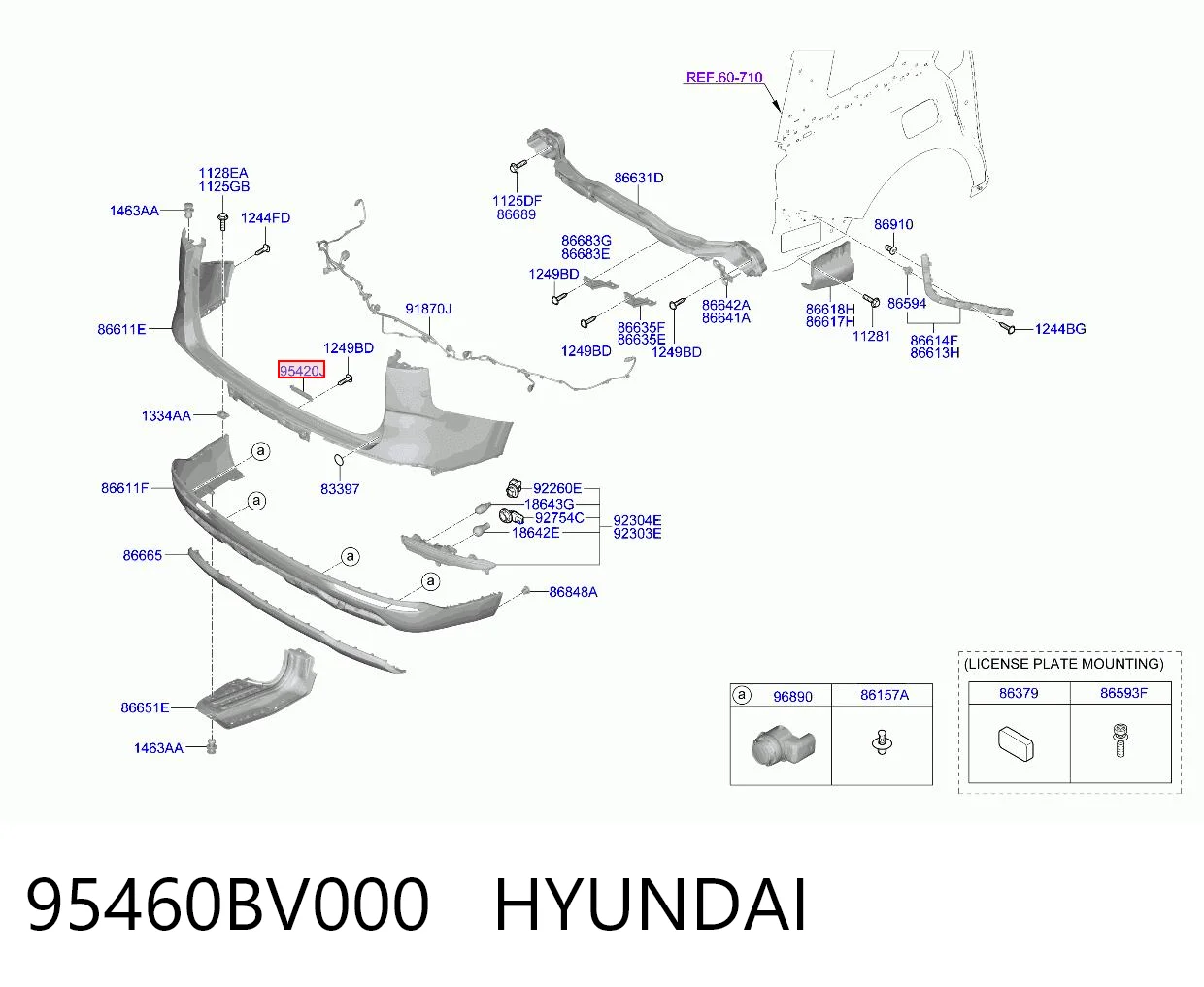 95460BV000 Hyundai/Kia Antena