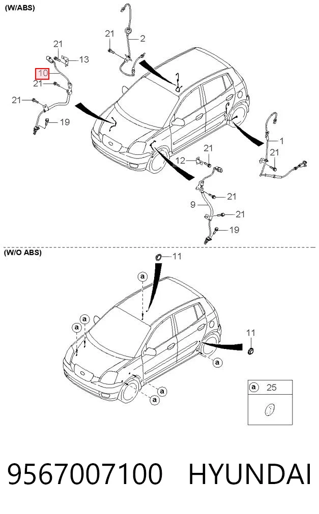 9567007100 Hyundai/Kia