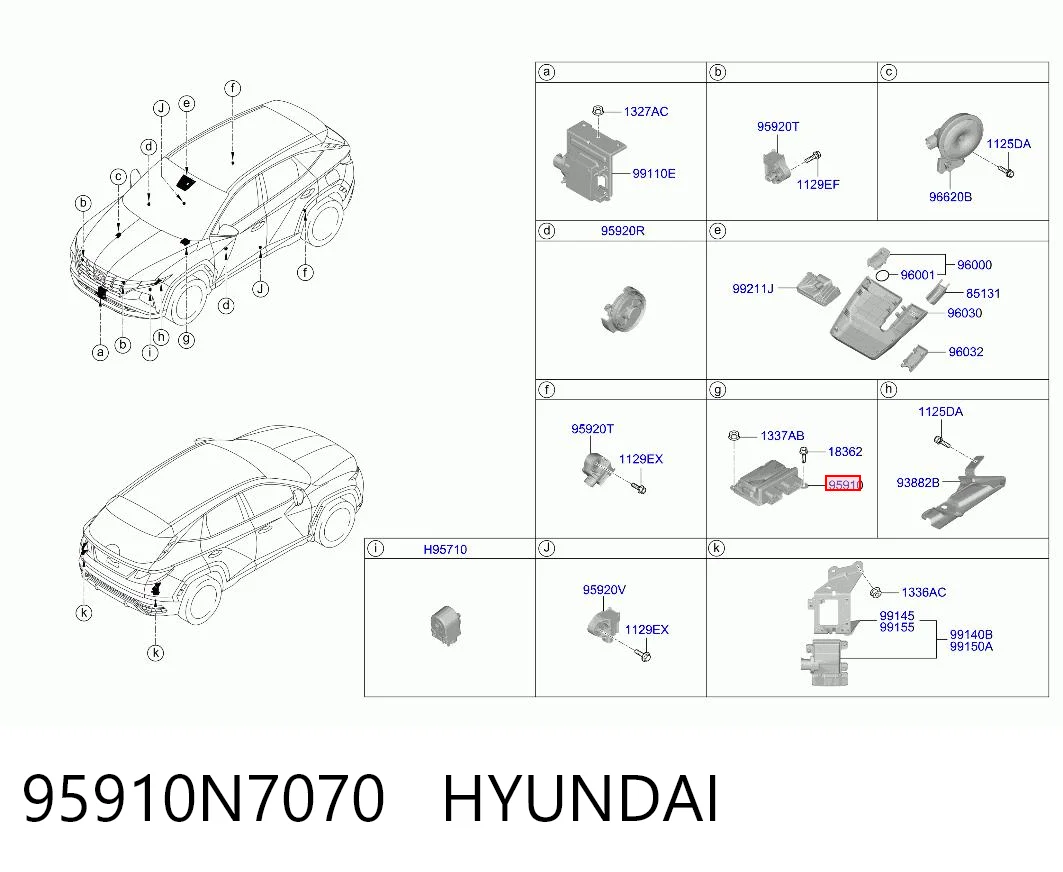 95910N7070 Hyundai/Kia