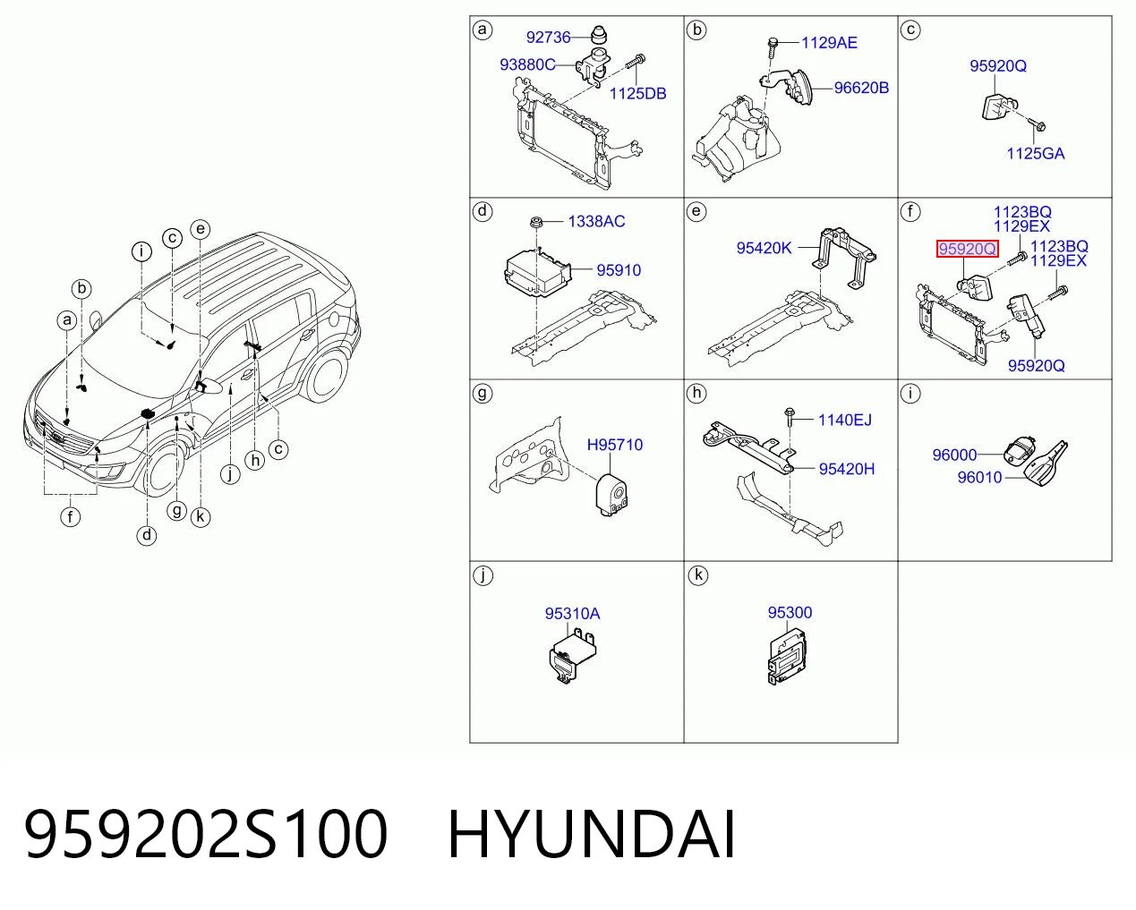 959202S100 Hyundai/Kia 