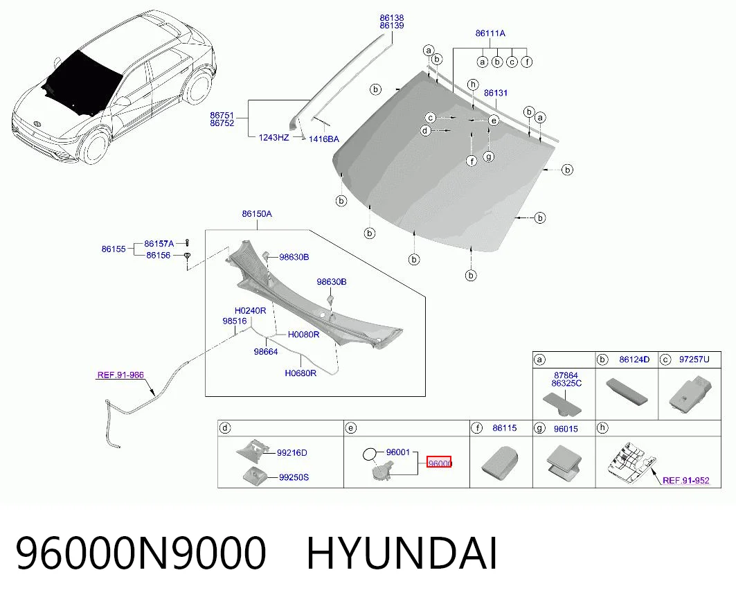 Sensor de chuva para Hyundai Tucson NX4E