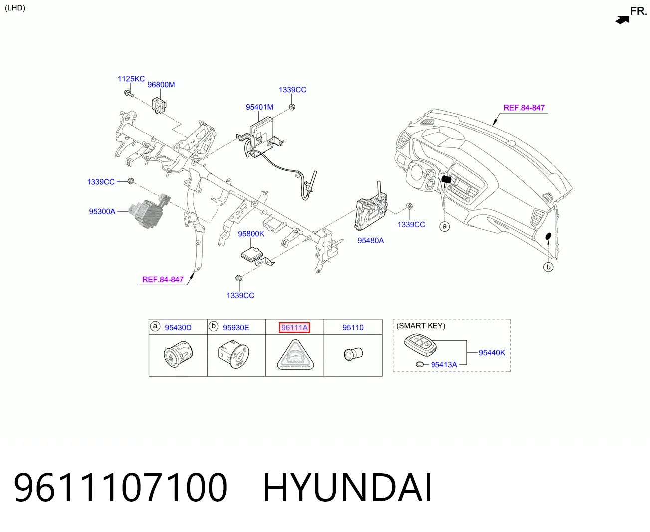 9611107100 Hyundai/Kia