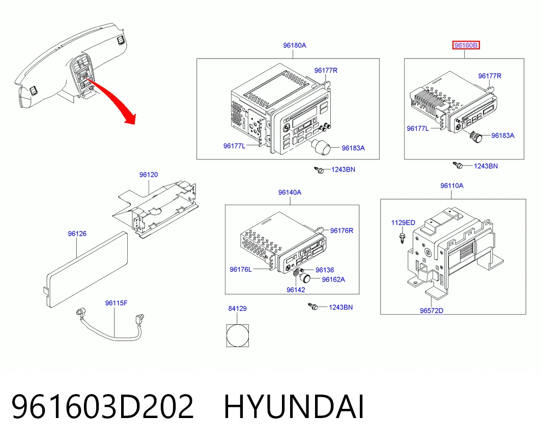 Aparelhagem de som (rádio AM/FM) Hyundai Sonata EU4 ao melhor preço