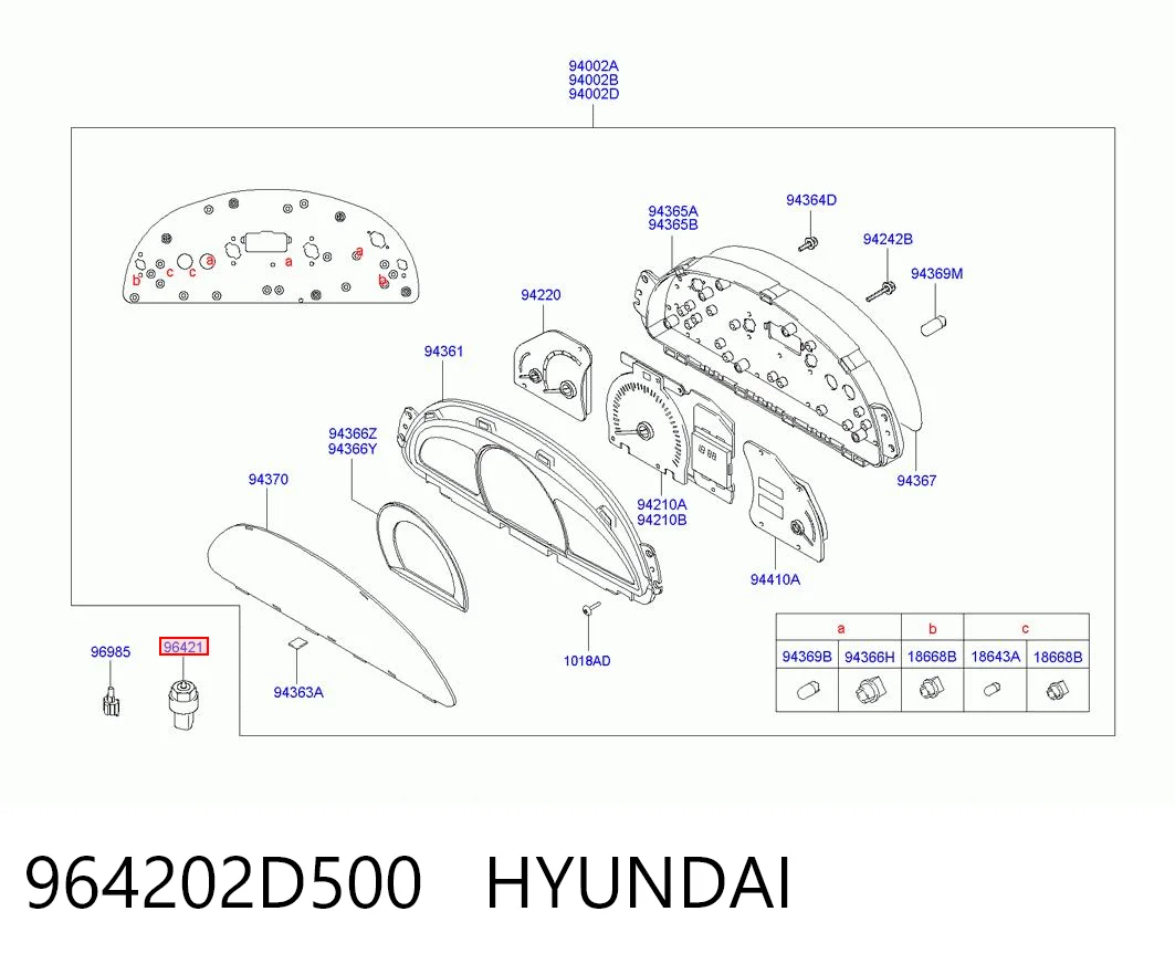 Sensor de velocidade para Hyundai Coupe I RD