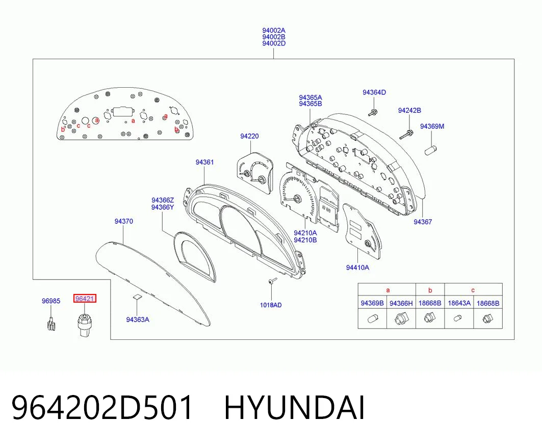 964202D501 Hyundai/Kia Sensor de velocidade
