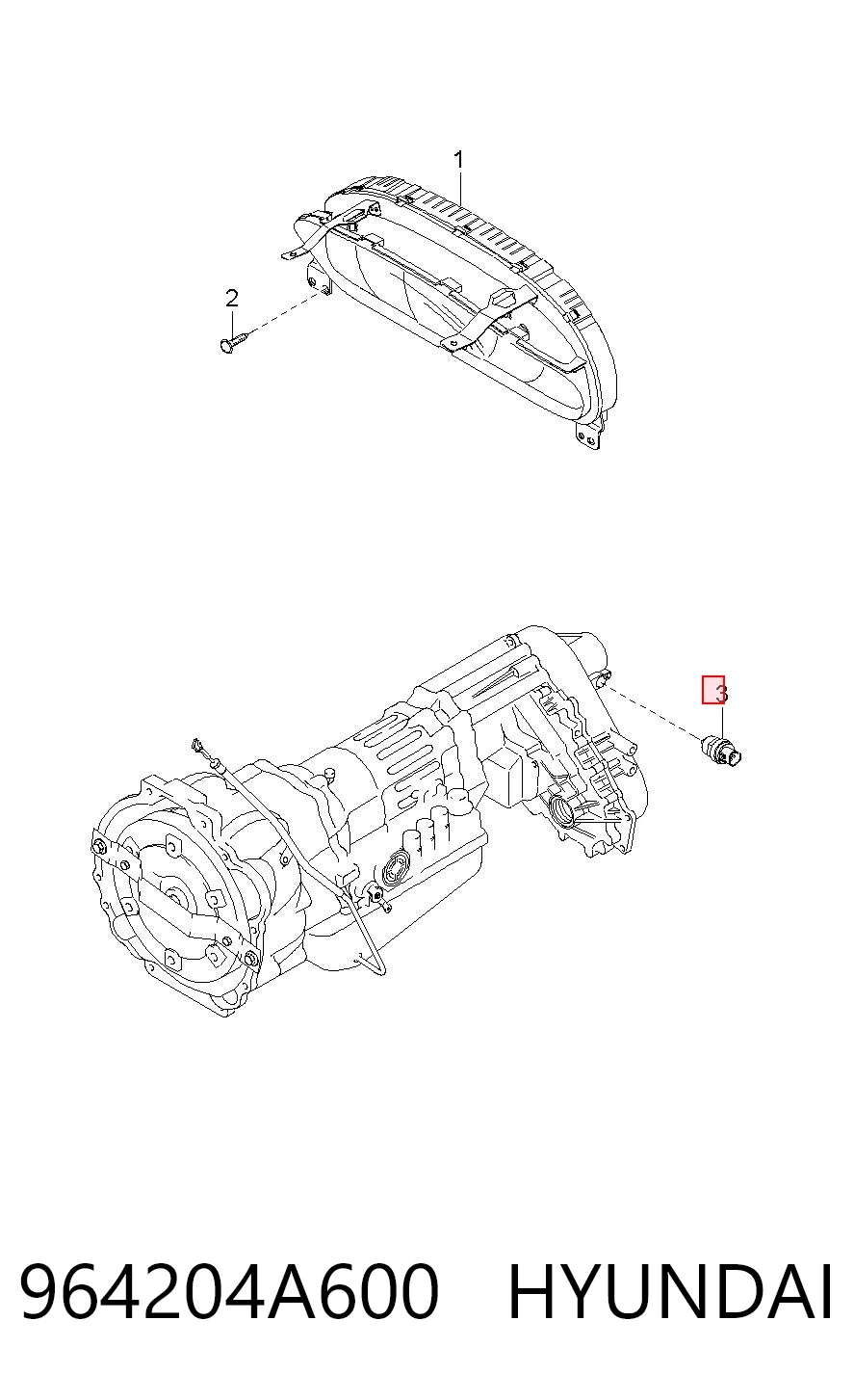 964204A600 Hyundai/Kia Sensor de velocidade
