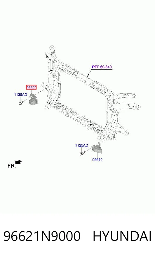 Sinal sonoro (cláxon) para Hyundai Tucson IV NX4E