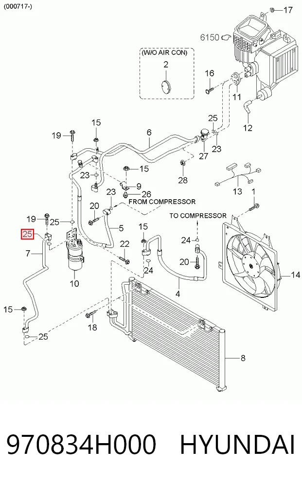 970834H000 Hyundai/Kia