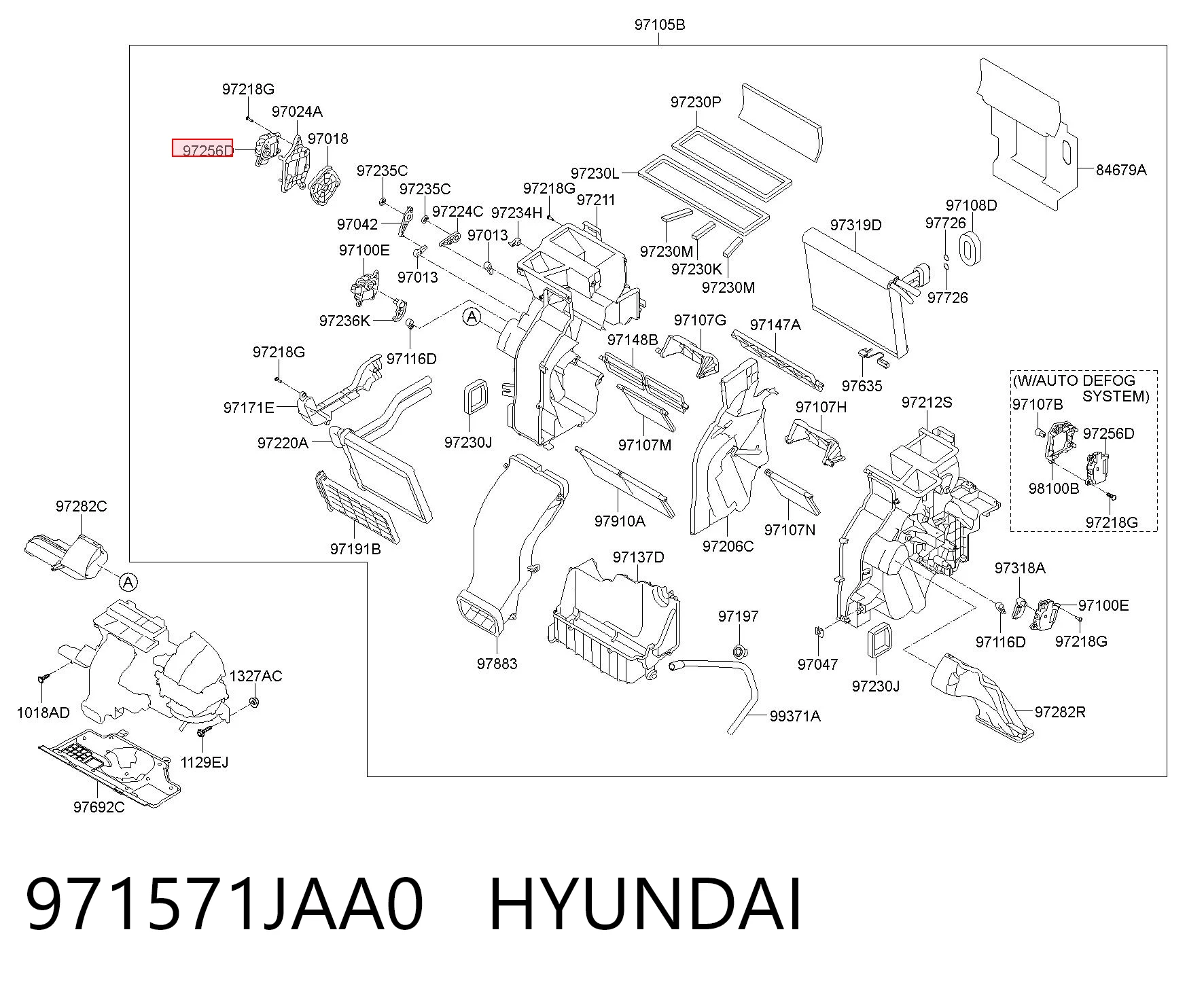 Acionamento de comporta de forno para Hyundai Accent IV RB