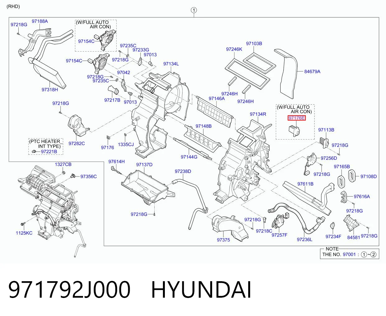 971792J000 Hyundai/Kia Resistor (resistência) de ventilador de forno (de aquecedor de salão)