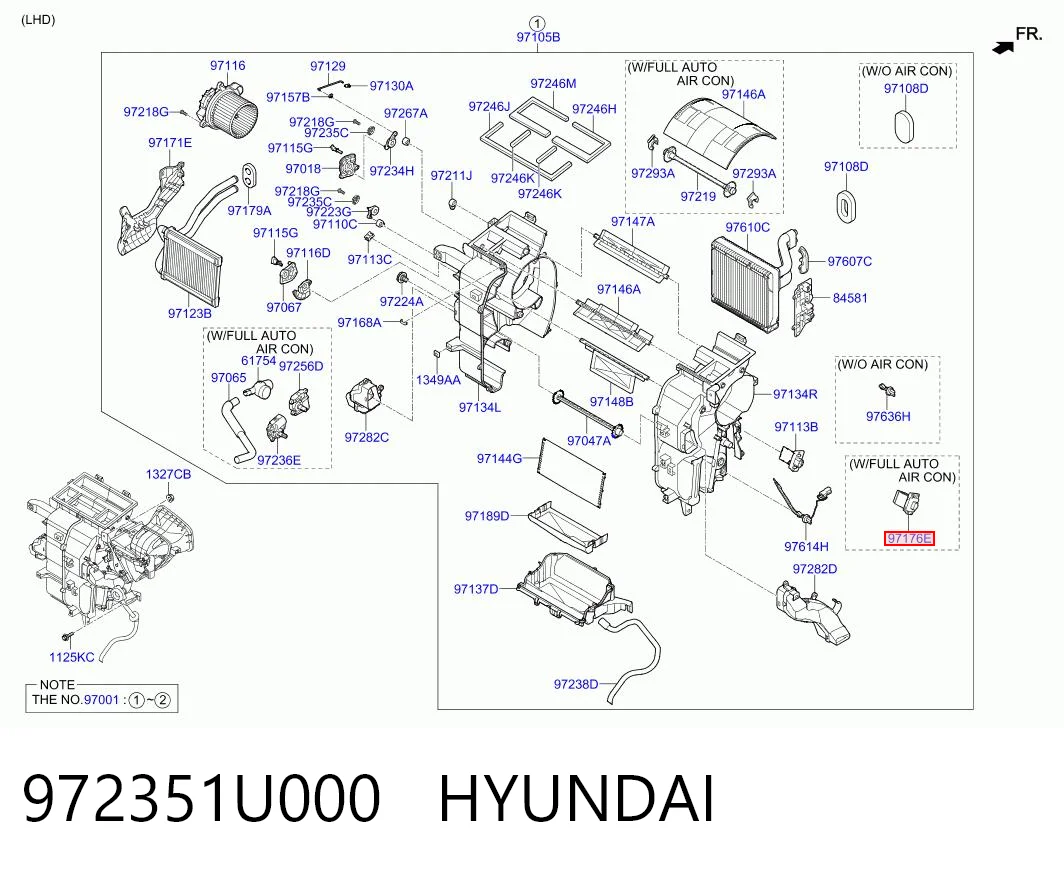 972351U000 Hyundai/Kia Resistor (resistência) de ventilador de forno (de aquecedor de salão)
