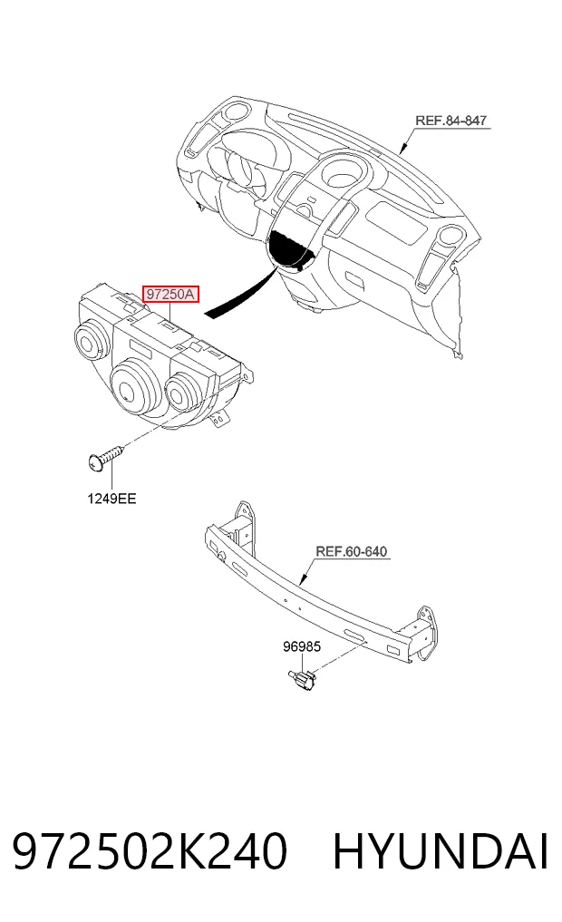 Unidade de controlo dos modos de aquecimento/condicionamento KIA Soul I AM ao melhor preço
