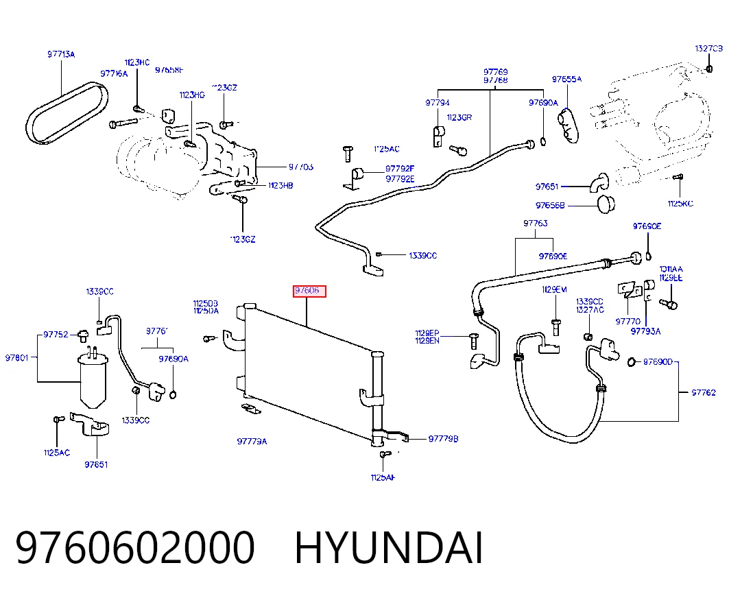 Compre Radiador de aparelho de ar condicionado Hyundai Atos 