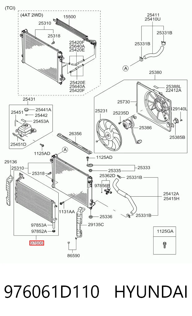 976061D110 Hyundai/Kia