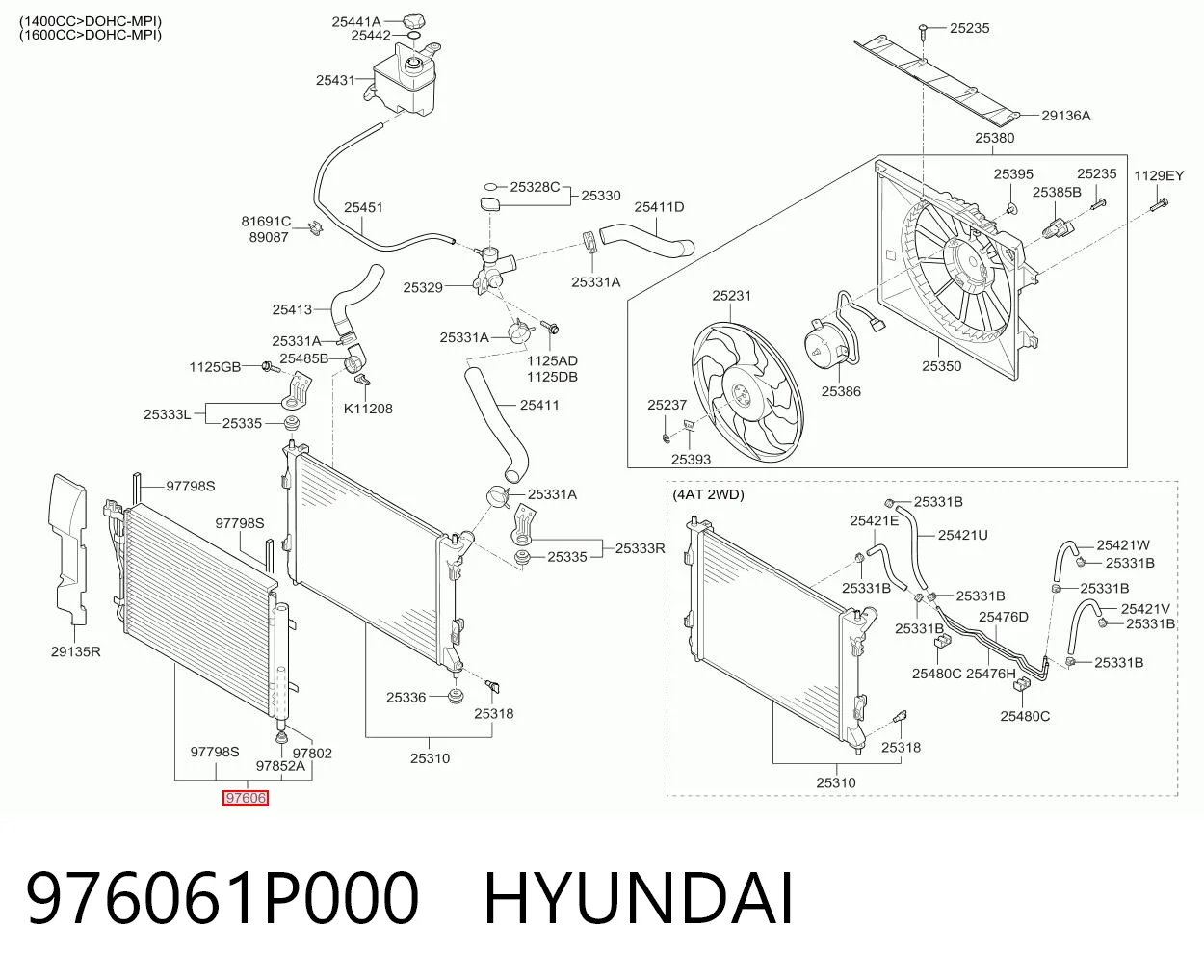 976061P000 Hyundai/Kia