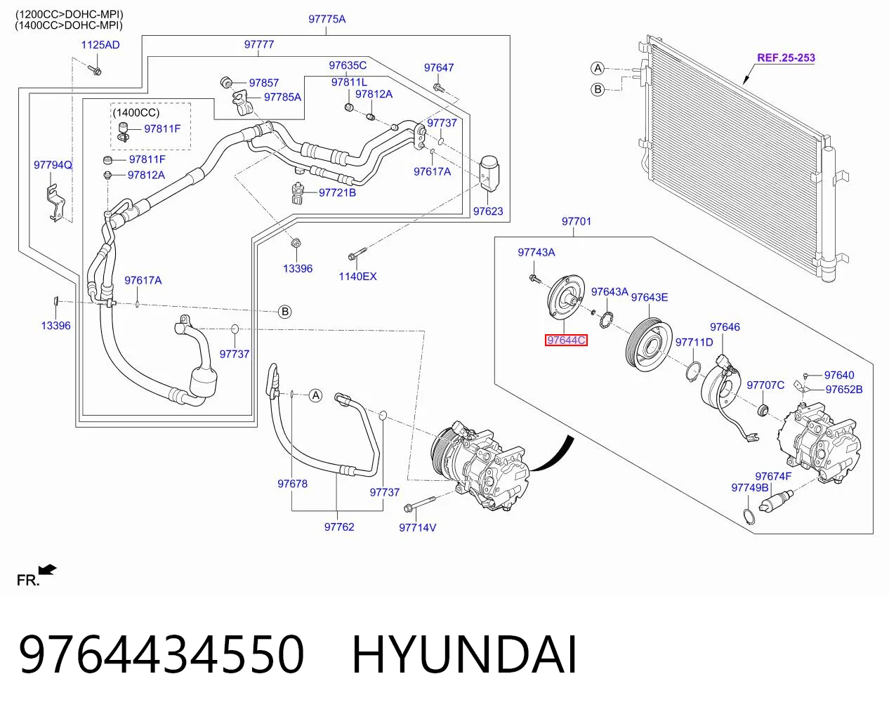 Acoplamento (bobina magnética) do compressor de aparelho de ar condicionado KIA Sorento I JC ao melhor preço