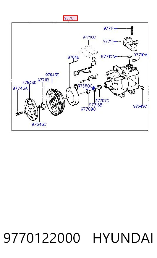 Compressor de aparelho de ar condicionado Hyundai Sonata preço, a partir de 42,78 USD