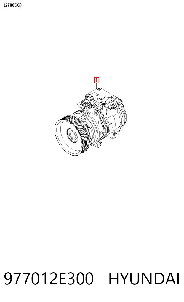 977012E300 Hyundai/Kia Compressor de aparelho de ar condicionado