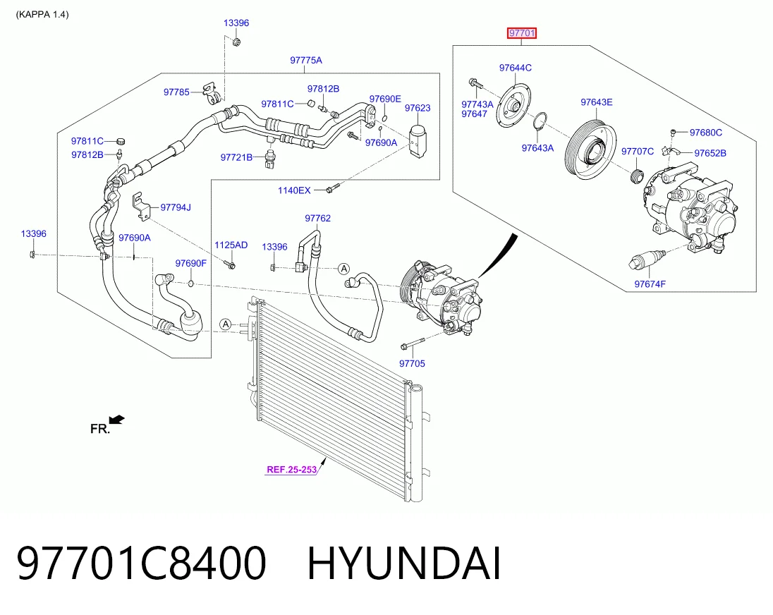 Compressor de aparelho de ar condicionado Hyundai I20 preço, a partir de 215,55 USD