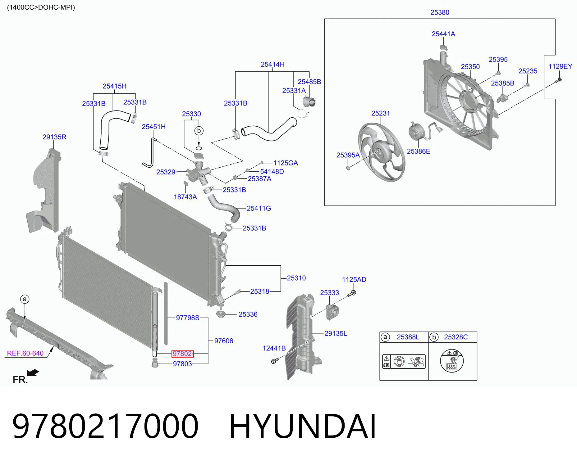 9780217000 Hyundai/Kia Tanque de recepção do secador de aparelho de ar condicionado
