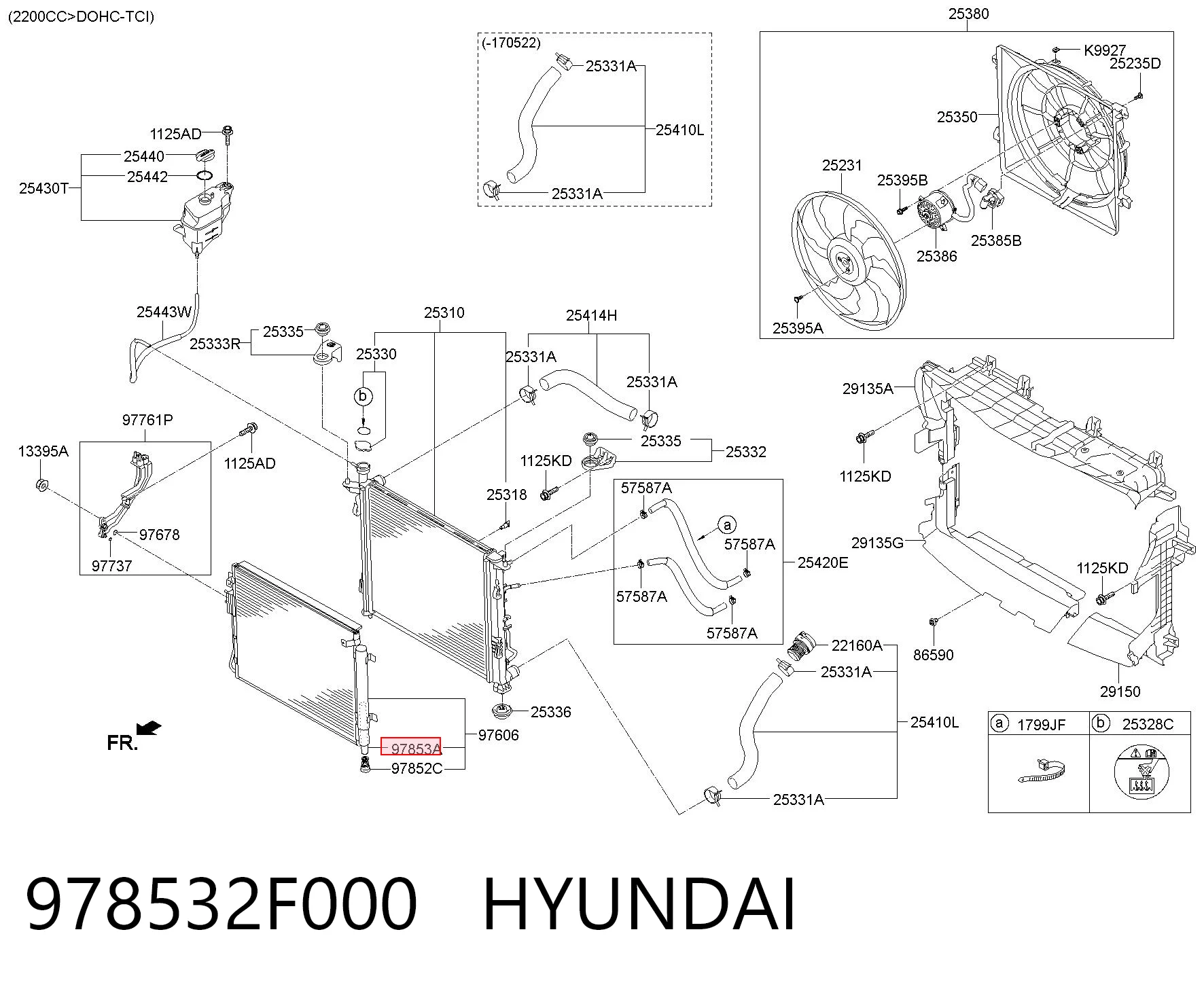 978532F000 Hyundai/Kia Tanque de recepção do secador de aparelho de ar condicionado