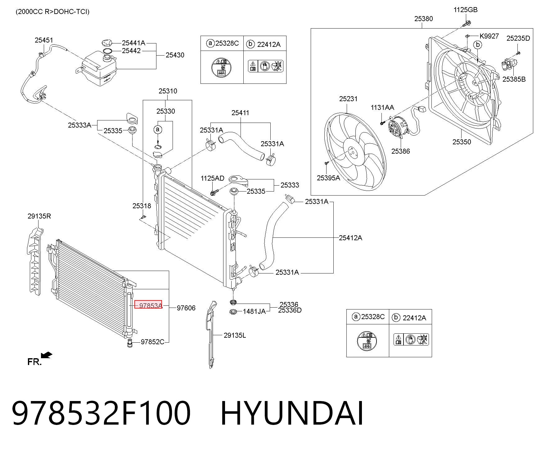 978532F100 Hyundai/Kia Tanque de recepção do secador de aparelho de ar condicionado
