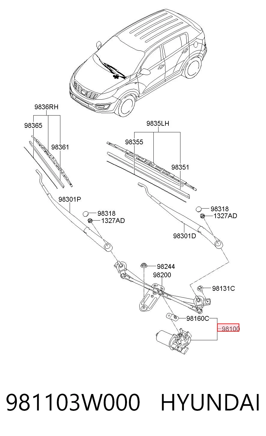 981103W000 Hyundai/Kia
