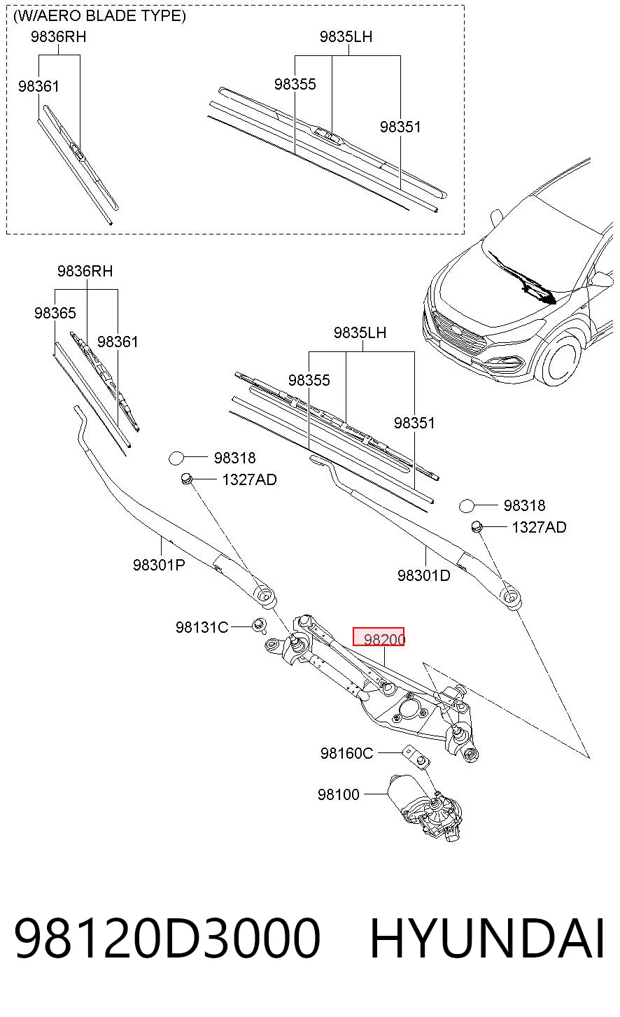 98120D3000 Hyundai/Kia
