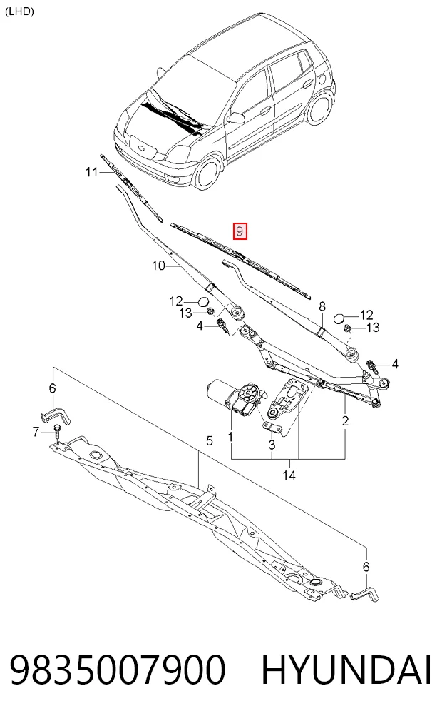 9835007900 Hyundai/Kia