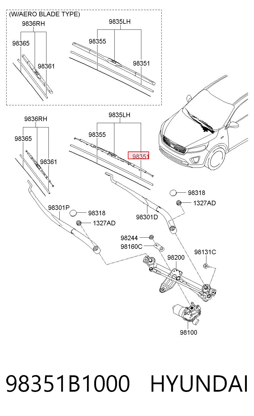 98351B1000 Hyundai/Kia
